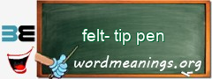 WordMeaning blackboard for felt-tip pen